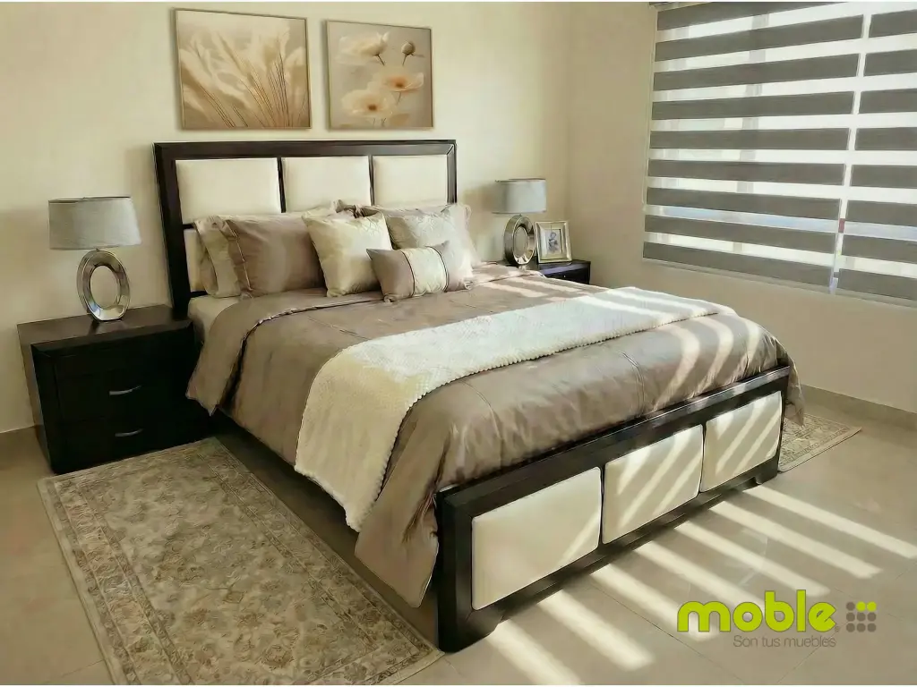 CAMA KAROLINA (TWIN (1/2 PLAZAS), WENGUE, ESTANDAR)