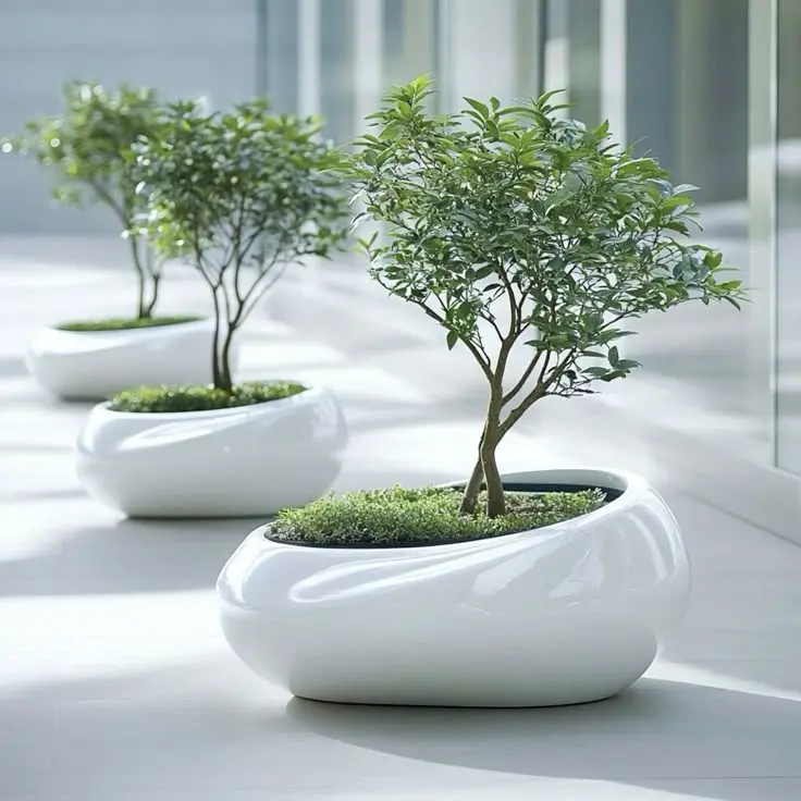 MACETA GOTA (BLANCO)