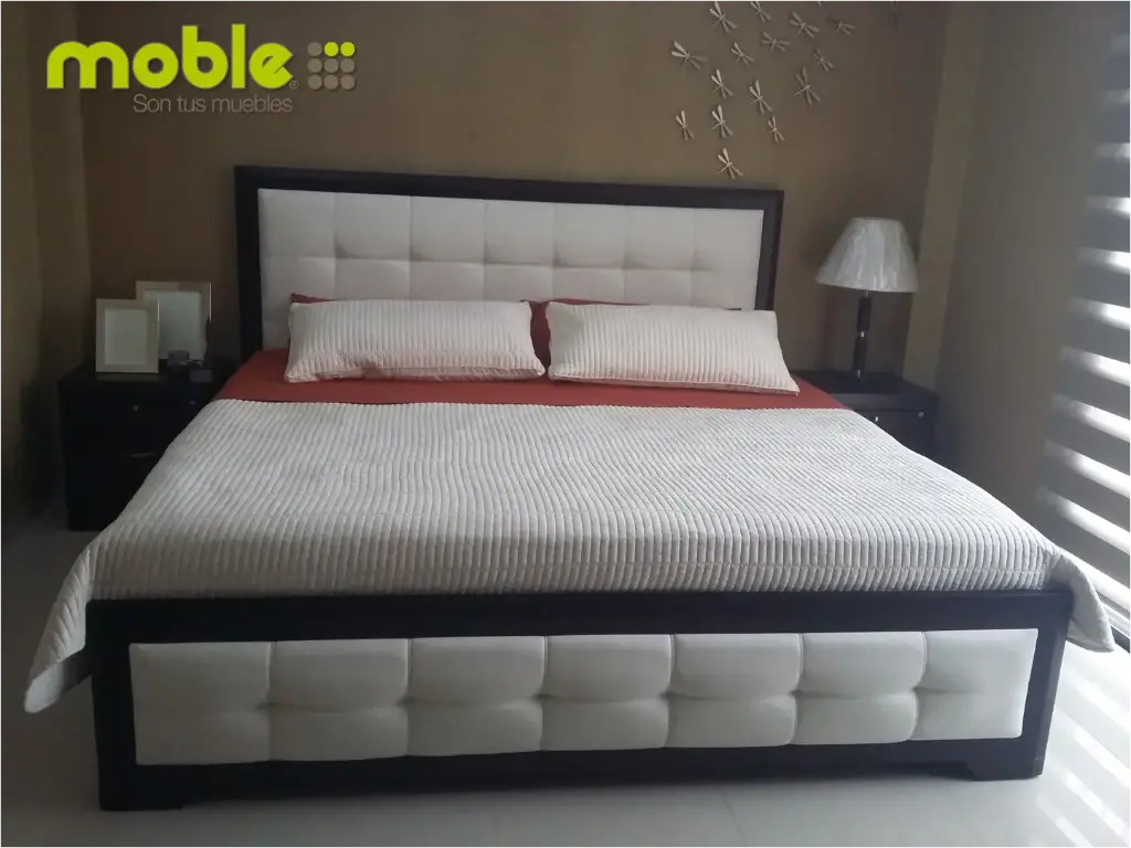 CAMA CAPRI (TWIN (1/2 PLAZAS), WENGUE, MICROFIBRA)
